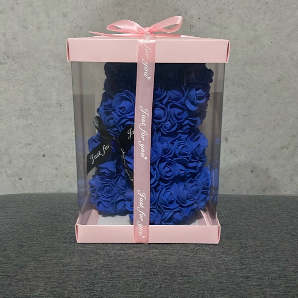 Blue Rose Bear